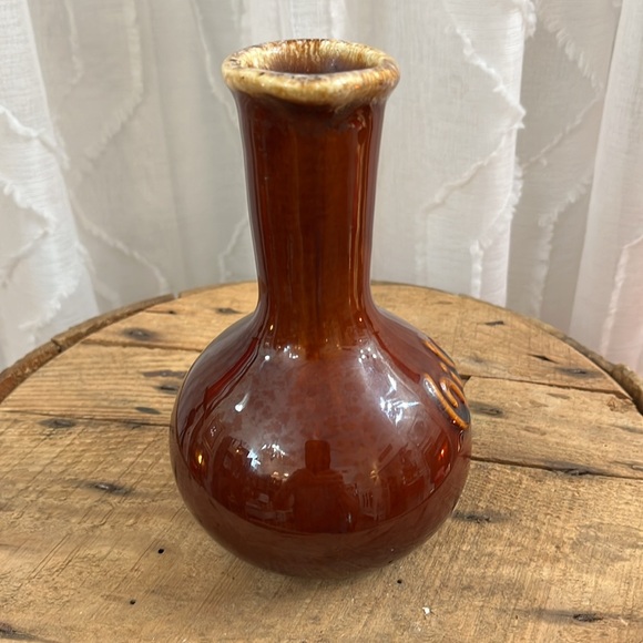 Hull Pottery Brown Drip Glaze Oil Cruet/Jar - Picture 2 of 6